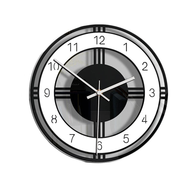 Moderne minimalistische Wanduhr aus Acrylglas