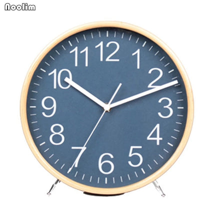 Runde Nachttischuhr mit leisem Uhrwerk