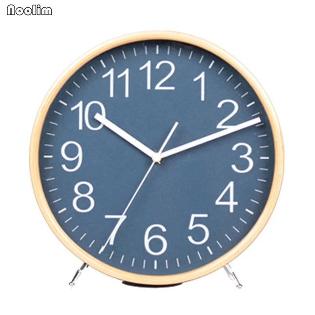 Runde Nachttischuhr mit leisem Uhrwerk