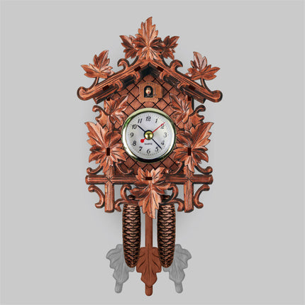 Traditionelle Kuckucksuhr aus Holz für Wand