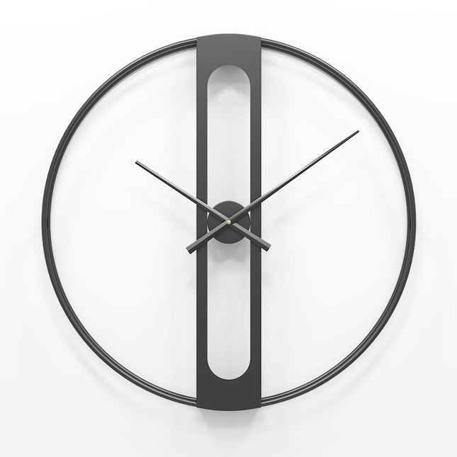 Futuristische Wanduhr Gold minimalistisches Design