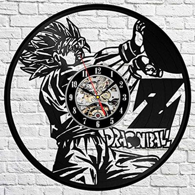 Schallplattenuhr für Friseursalon Barbershop Deko