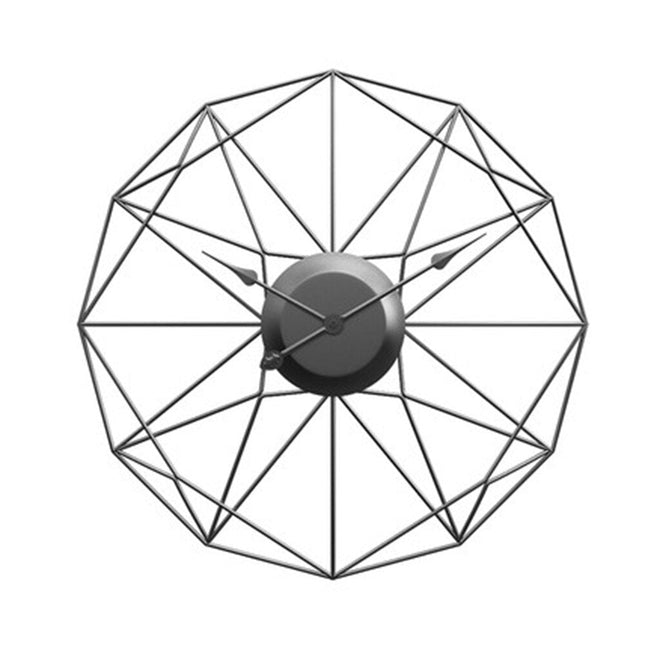 Filigrane Metall Wanduhr geometrisches Design