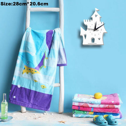 Wanduhr für Kinder als Schneemann