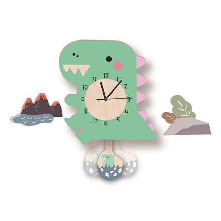 Kinder Wanduhr in Flamingo-Form