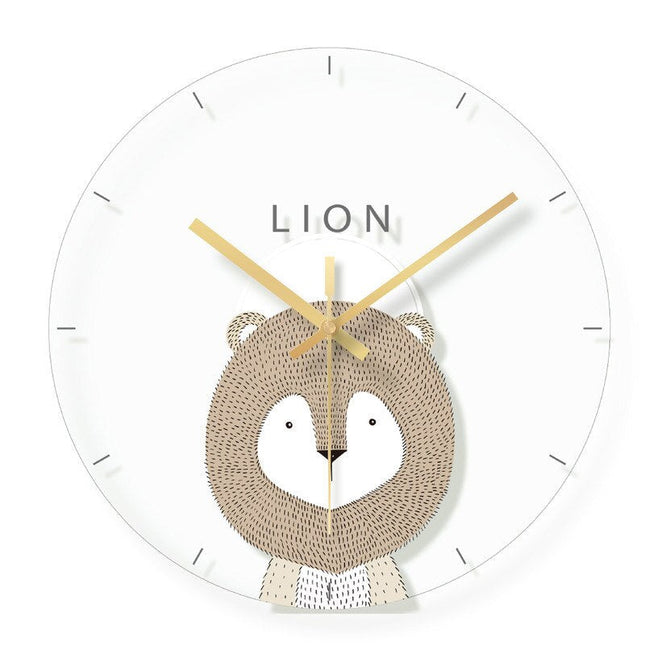 Lustige Kinderzimmer Wanduhr mit Fuchs