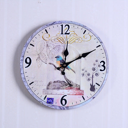 Retro Wanduhr im 60er-Jahre Nummernschild-Look