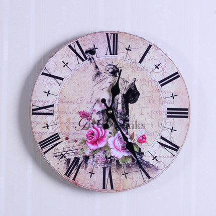 Retro Wanduhr im 60er-Jahre Nummernschild-Look