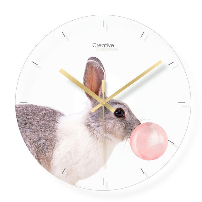 Lustige Kinderzimmer Wanduhr mit Fuchs