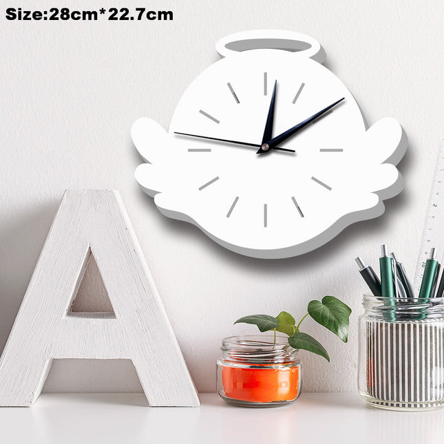 Wanduhr für Kinder als Schneemann