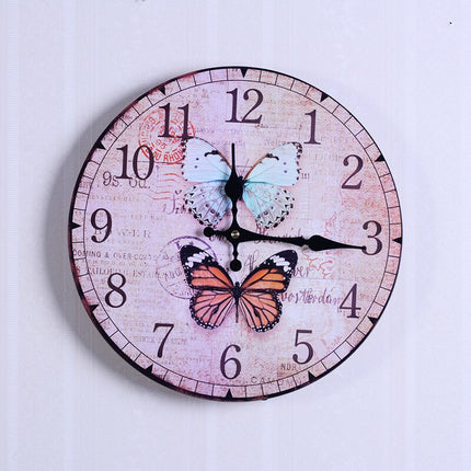 Retro Wanduhr im 60er-Jahre Nummernschild-Look