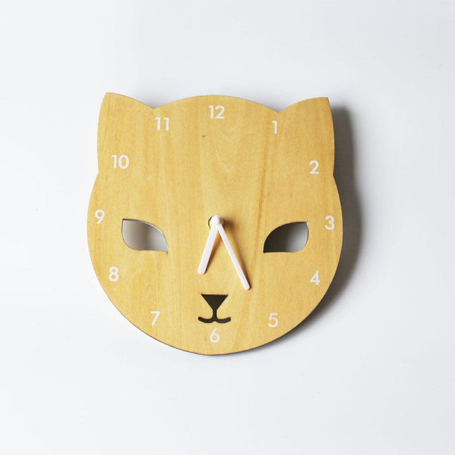 Kinder Wanduhr Küken Design aus Holz