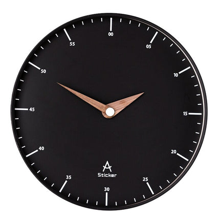 Minimalistische Wanduhr mit edlen Holzzeigern