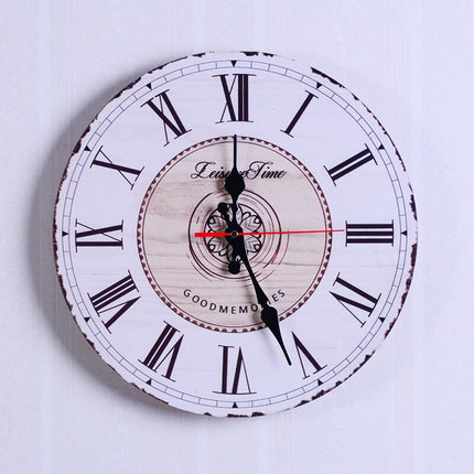 Retro Wanduhr im 60er-Jahre Nummernschild-Look