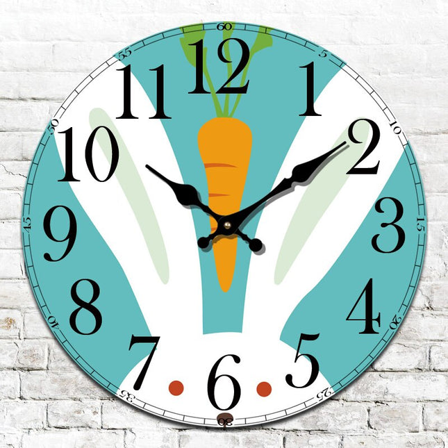 Runde Wanduhr für Kinder mit Eulenmotiv