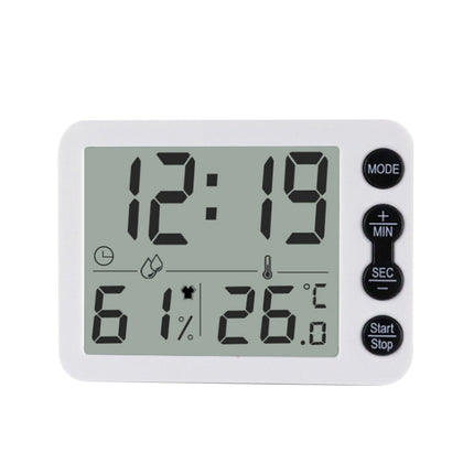 Kompakter Digitalwecker mit Temperatur und Luftfeuchtigkeit