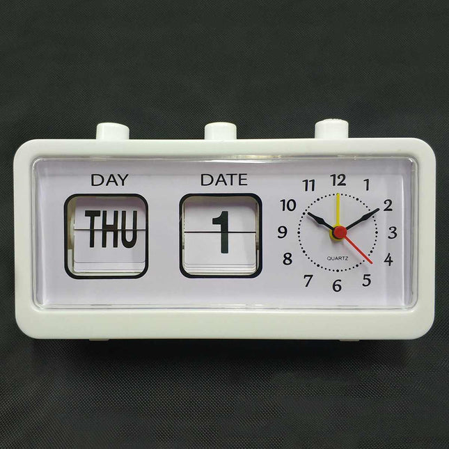 Retro Flip Uhr mit Kalenderanzeige