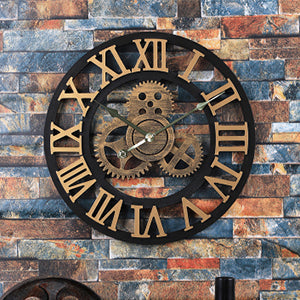 Industrie Wanduhr mit 3D Zahlen