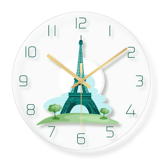 Lustige Kinderzimmer Wanduhr mit Fuchs