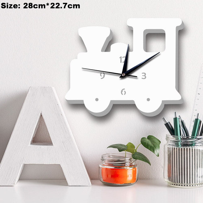 Wanduhr für Kinder als Schneemann