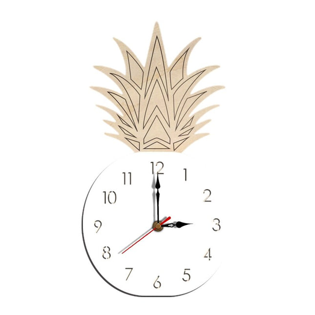 Wanduhr in Ananas Form Holz