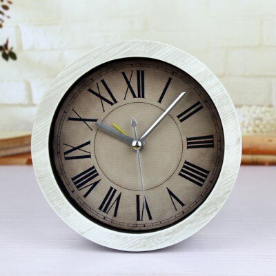 Kleine runde Vintage Tischuhr Retro