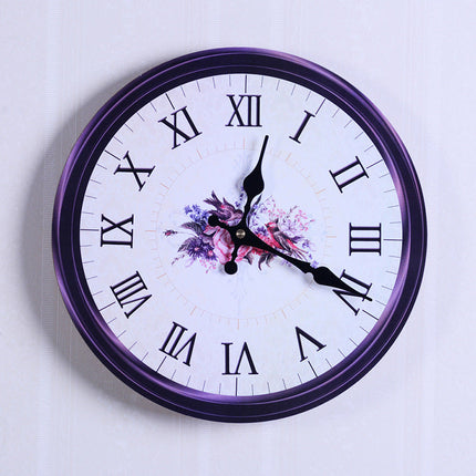 Retro Wanduhr im 60er-Jahre Nummernschild-Look