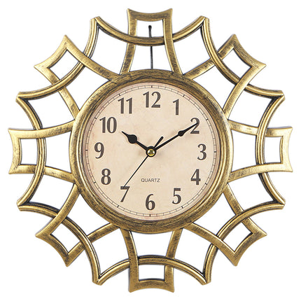 Dekorative Wanduhr im Vintage-Sonnendesign