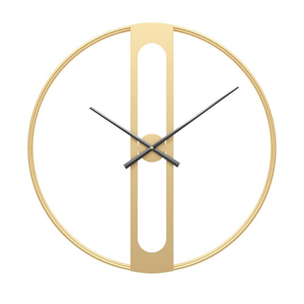 Futuristische Wanduhr Gold minimalistisches Design
