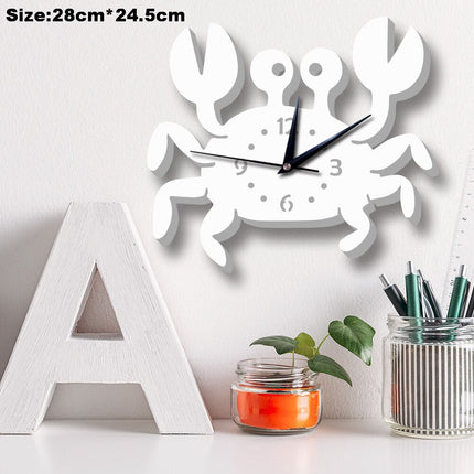 Wanduhr für Kinder als Schneemann