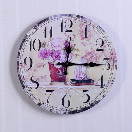 Retro Wanduhr im 60er-Jahre Nummernschild-Look