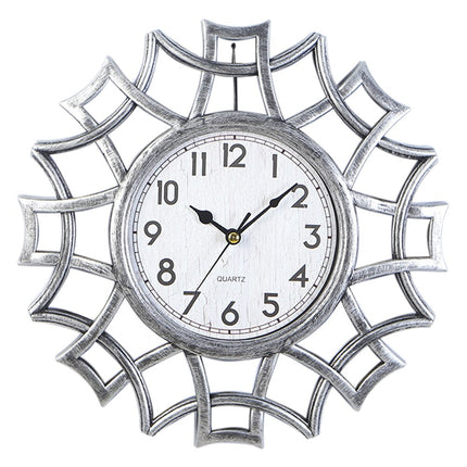 Dekorative Wanduhr im Vintage-Sonnendesign