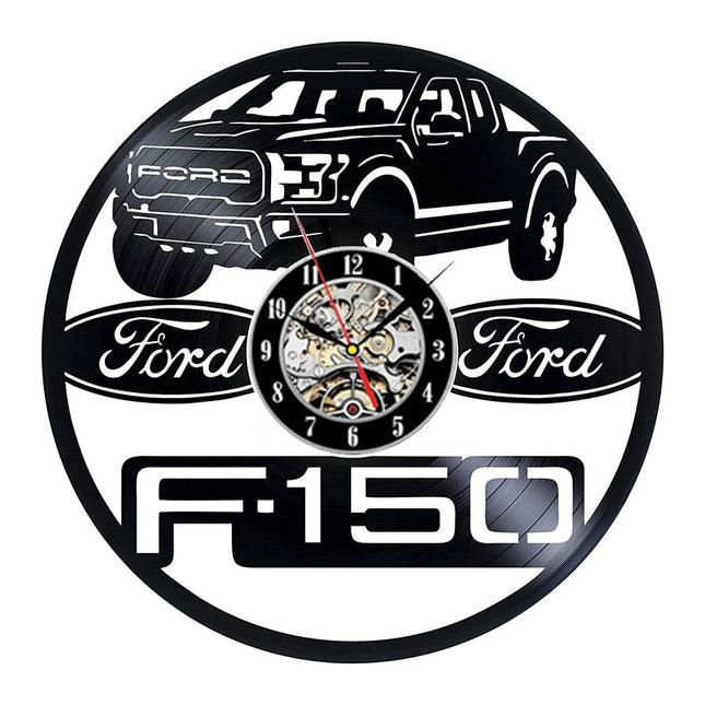 Mustang Auto Schallplattenuhr für Autofans Geschenk