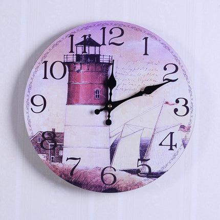 Retro Wanduhr im 60er-Jahre Nummernschild-Look