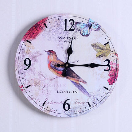 Retro Wanduhr im 60er-Jahre Nummernschild-Look