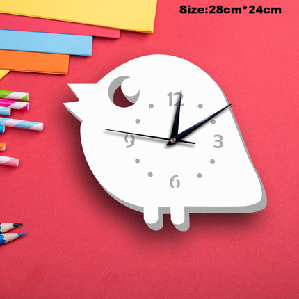 Wanduhr für Kinder als Schneemann