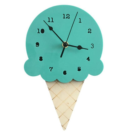 Wanduhr für Kinderzimmer als Eistüte