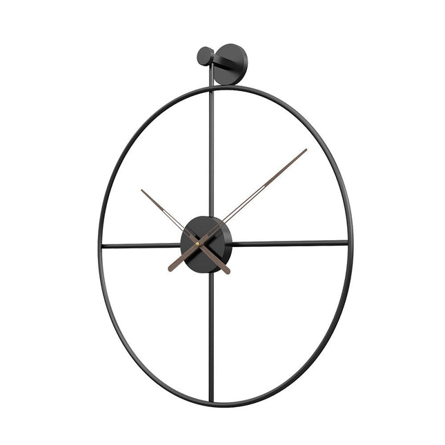 Große geometrische Wanduhr aus Metall