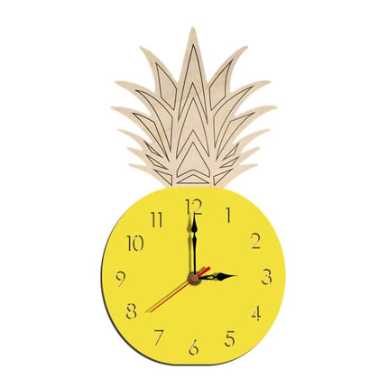 Wanduhr in Ananas Form Holz