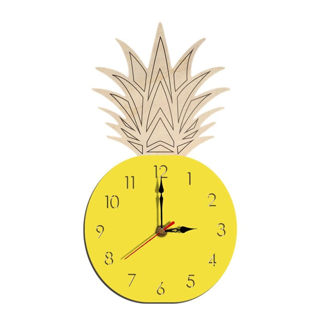 Wanduhr in Ananas Form Holz