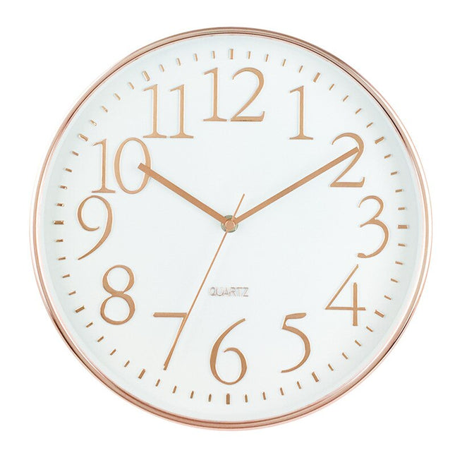 Moderne Wanduhr Marmor-Optik mit Quarzuhrwerk