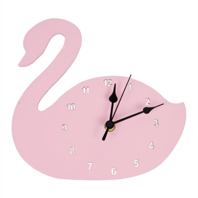 Verspielte Holzuhr Hase für Kinderzimmer