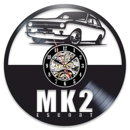 Mustang Auto Schallplattenuhr für Autofans Geschenk
