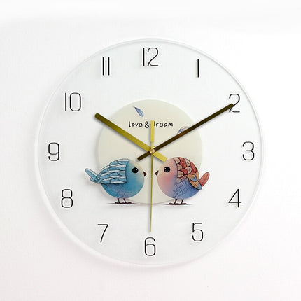 Künstlerische Wanduhr modernes Glas-Design