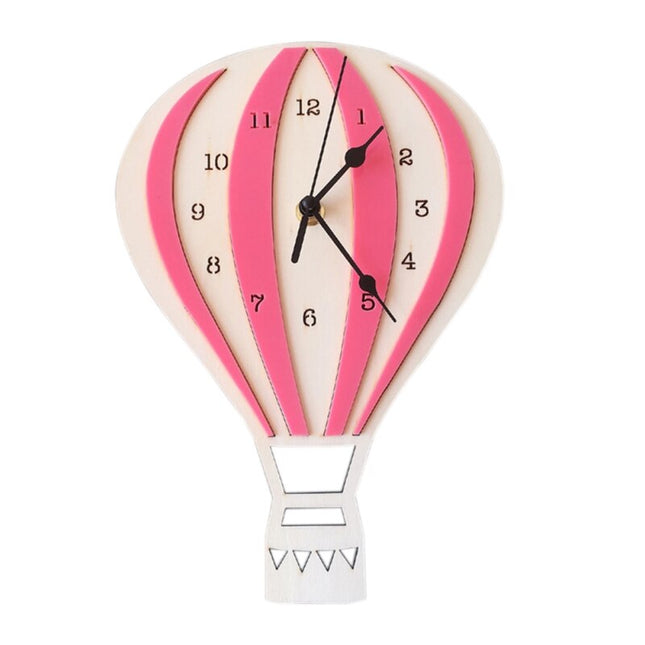 Originelle Wanduhr Heißluftballon skandinavisches Design