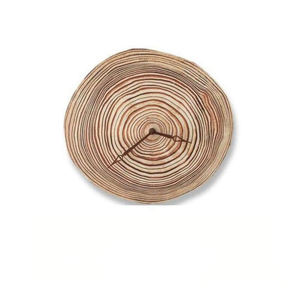 Rustikale Wanduhr aus echter Baumscheibe