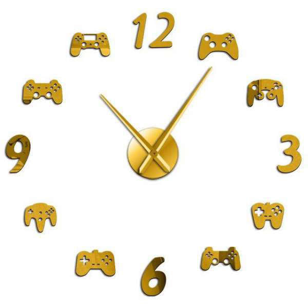 3D Wanduhr Aufkleber für Gamer
