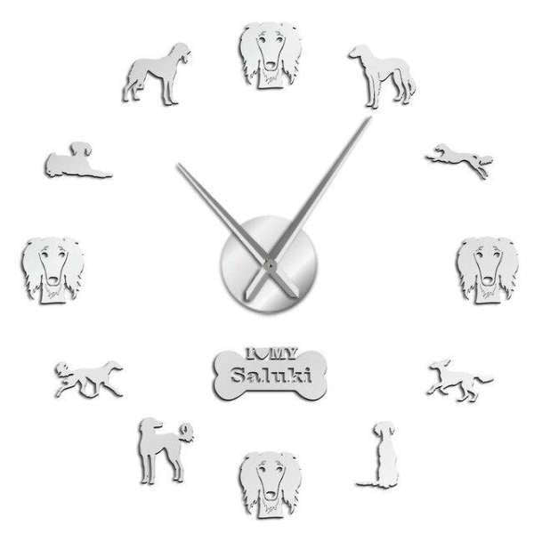 DIY Wanduhr für Hundefreunde Saluki