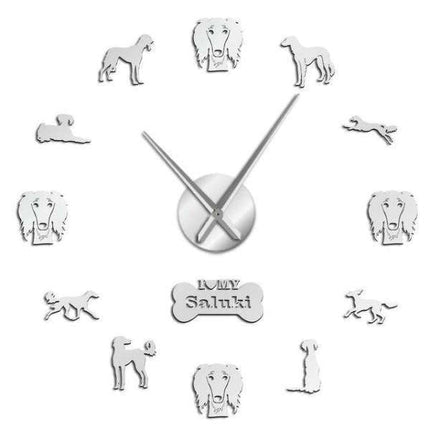DIY Wanduhr für Hundefreunde Saluki