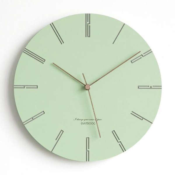 Farbige Design Wanduhr modern pastell
